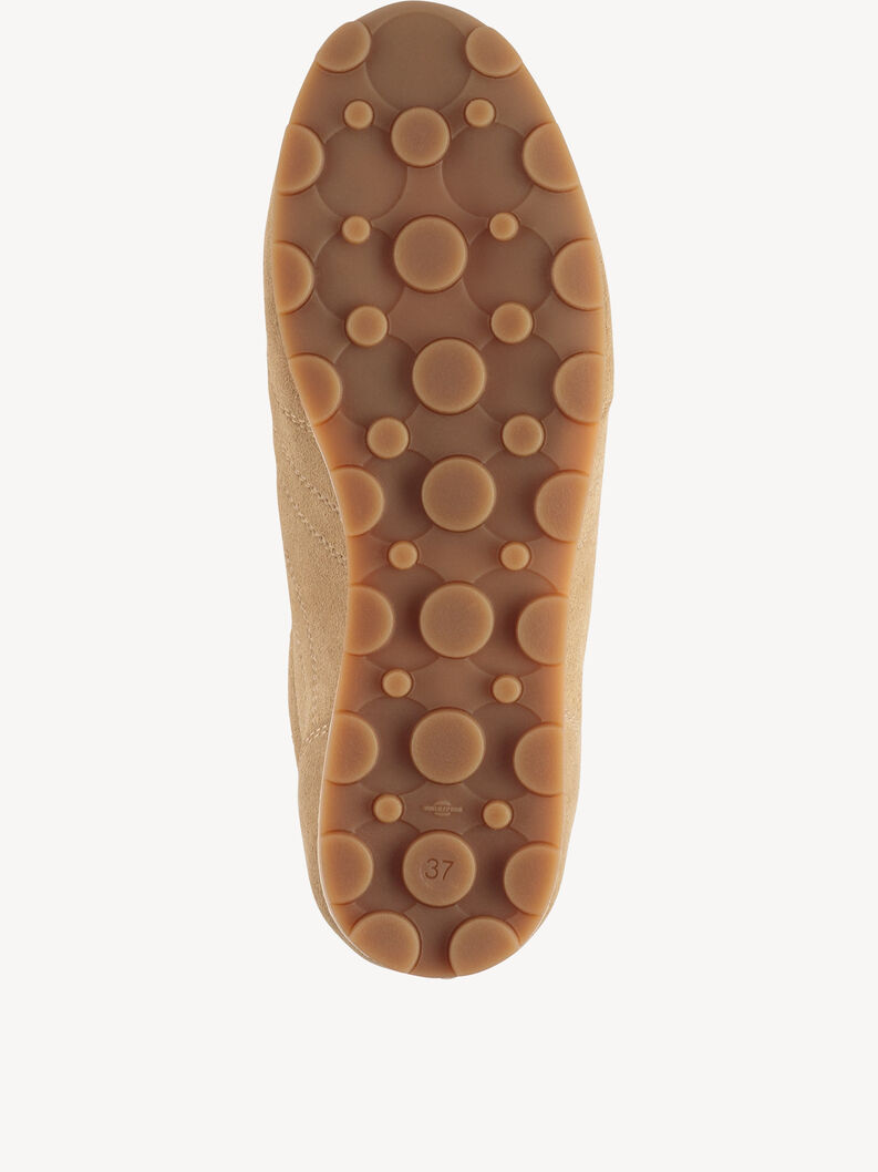 Basket en cuir - beige, SAND, hi-res