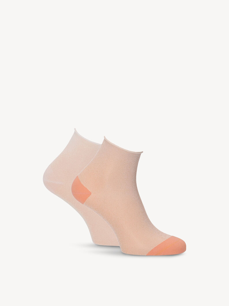 Ponožky, balení 2 ks - pestrobarevná, orange/white, hi-res