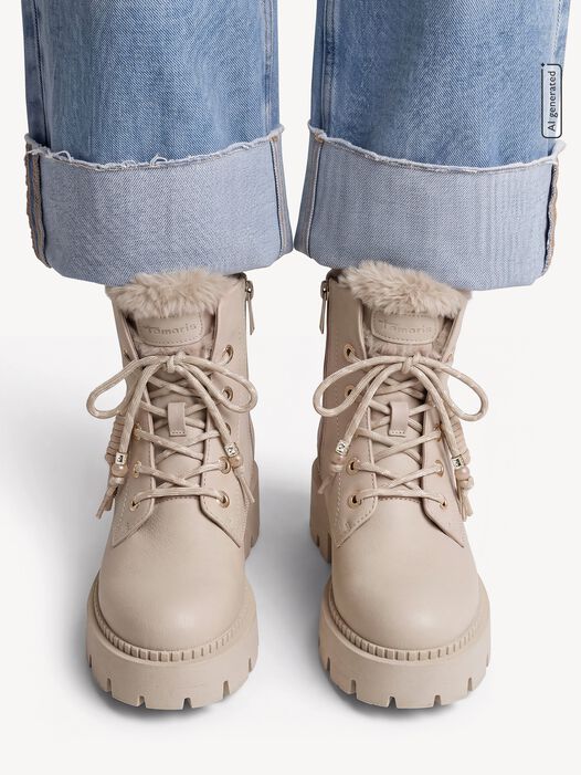 Enkellaarsje, beige, hi-res