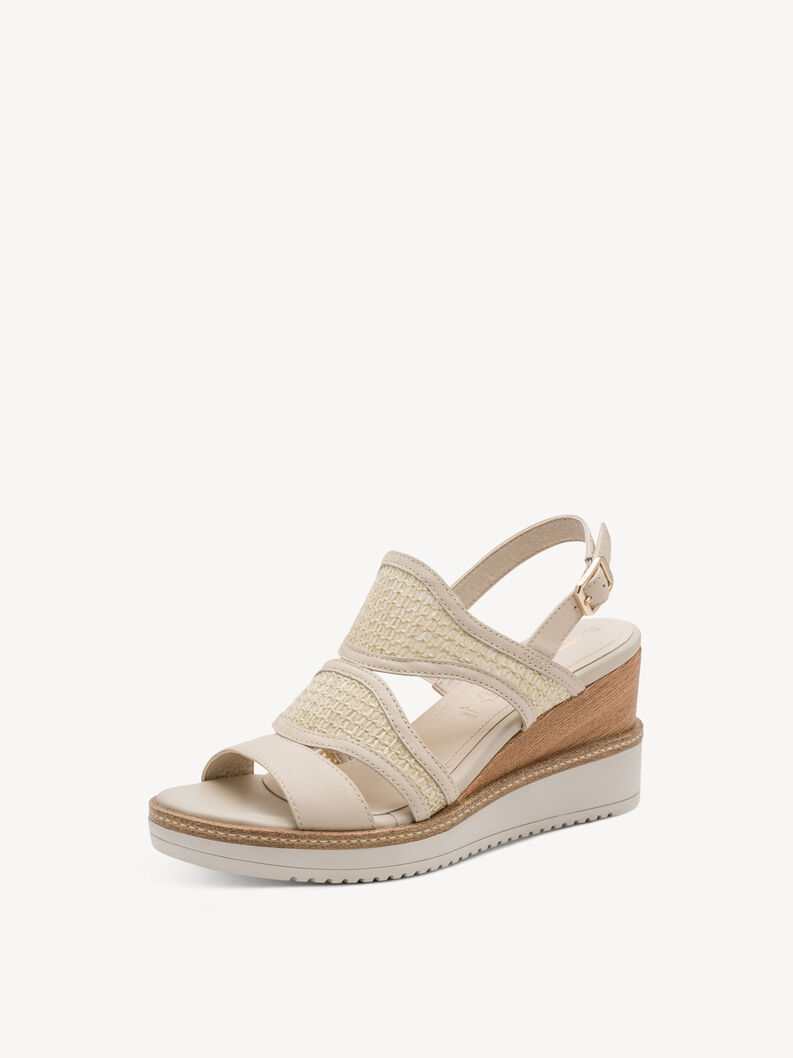 Heeled sandal - beige, 418, hi-res