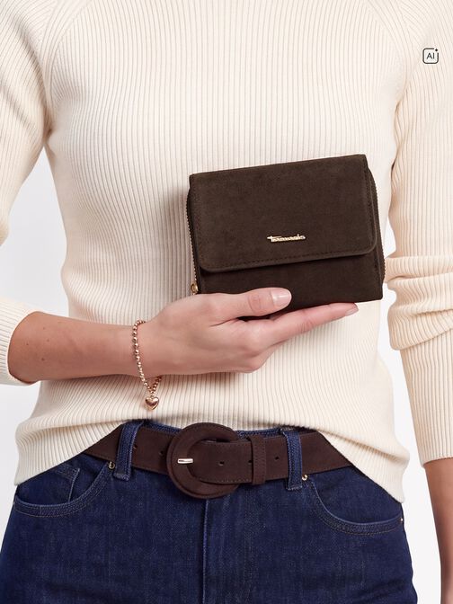 Wallet, brown, hi-res