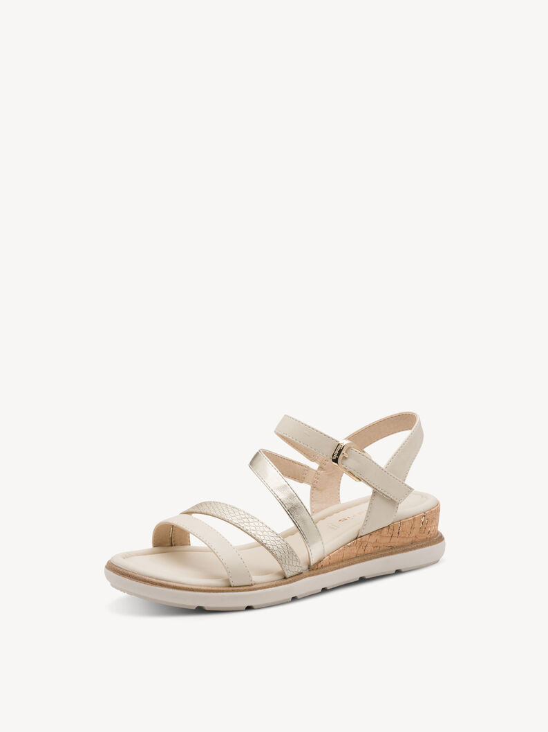 Heeled sandal - beige, 418, hi-res