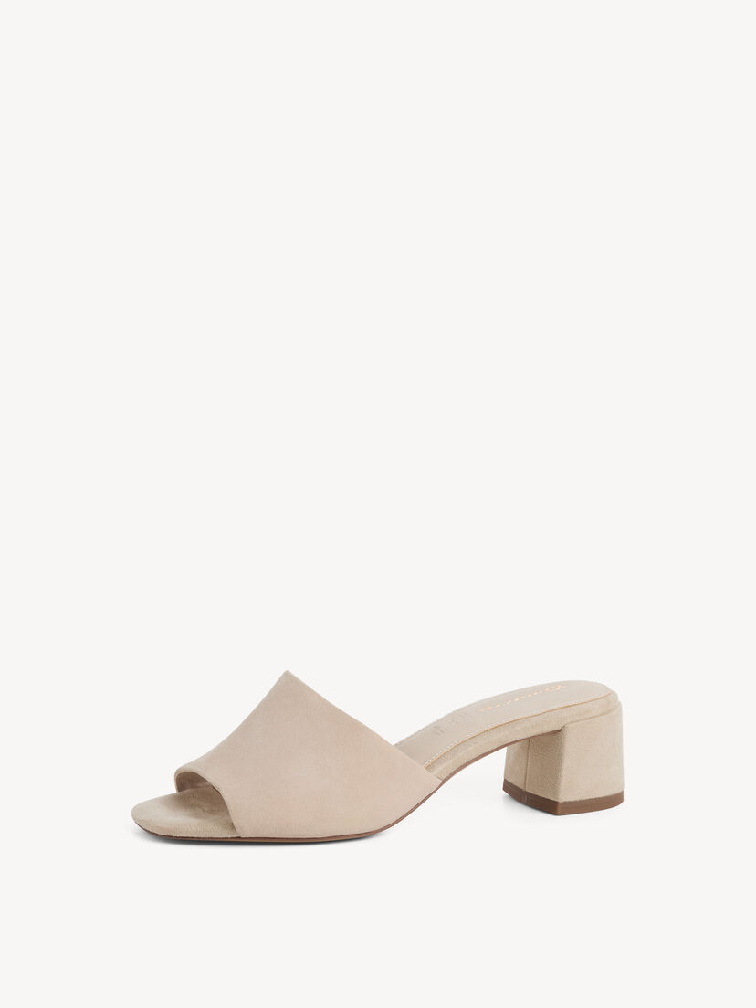 Leren Slipper - beige, NUDE SUEDE, hi-res
