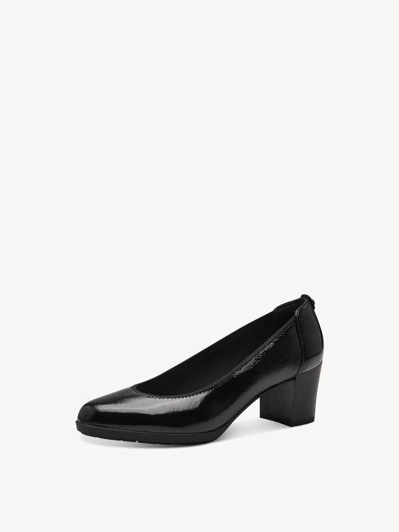 Decolleté - nero, BLACK PATENT, hi-res