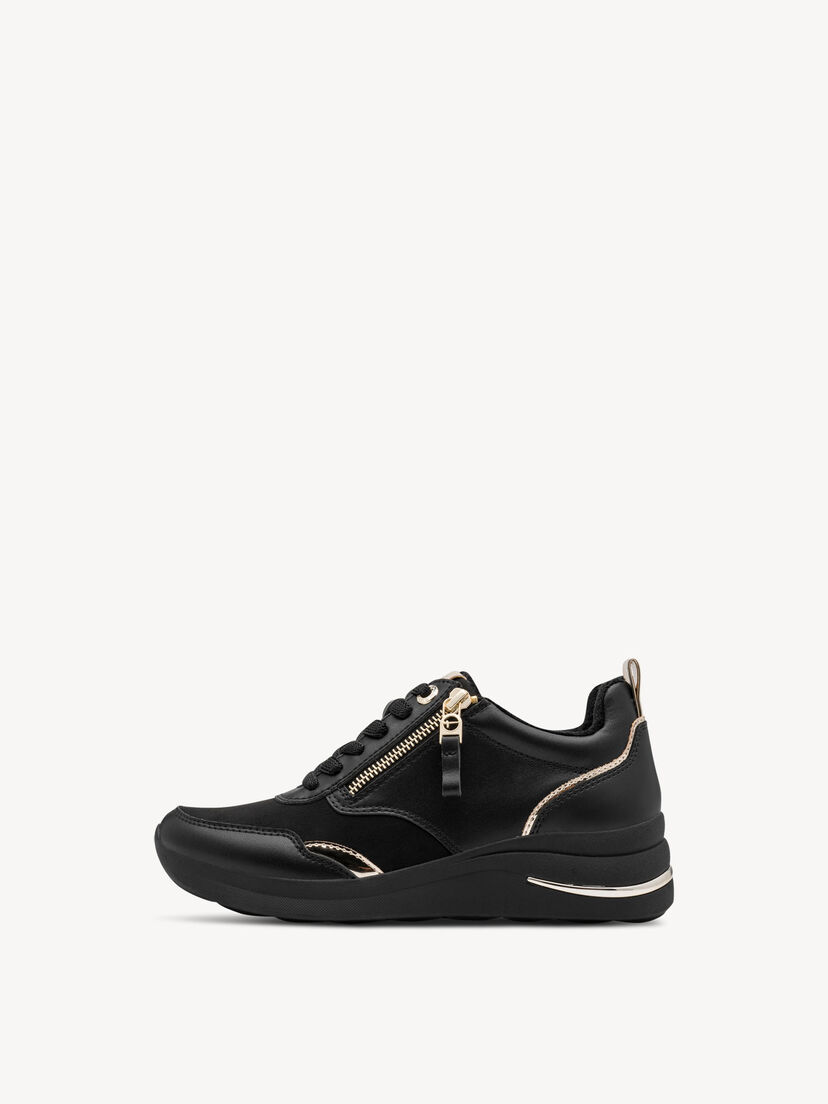 Sneaker - zwart, BLACK/GOLD, hi-res