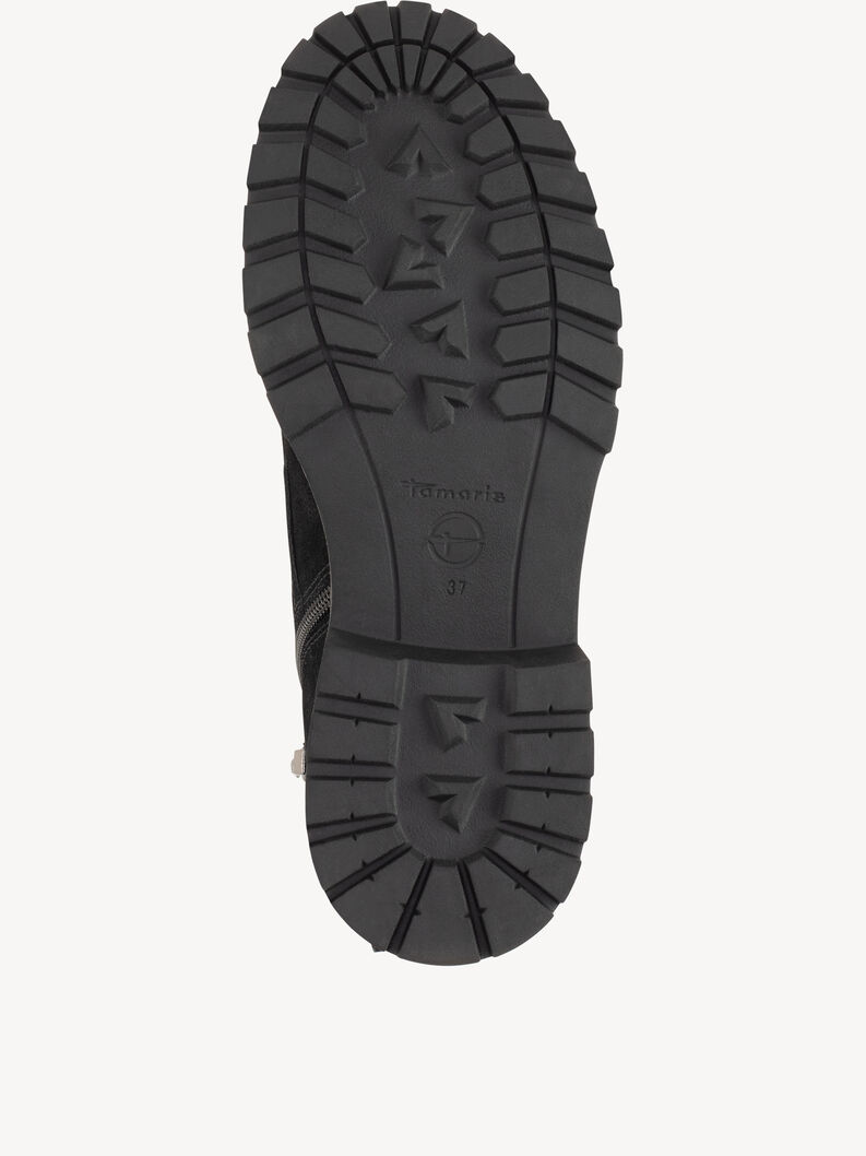 Bottine en cuir - noir, BLACK, hi-res