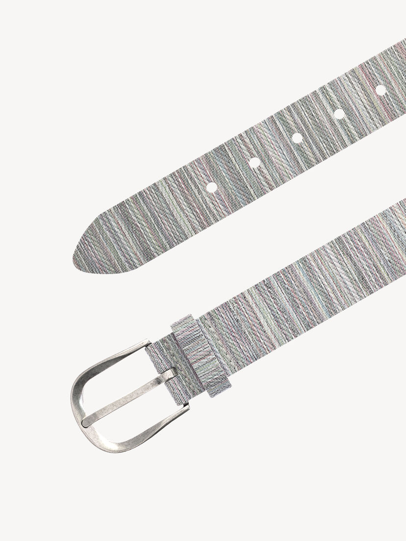 Leren Riem - wit, Wei&szlig;-Multicolour, hi-res