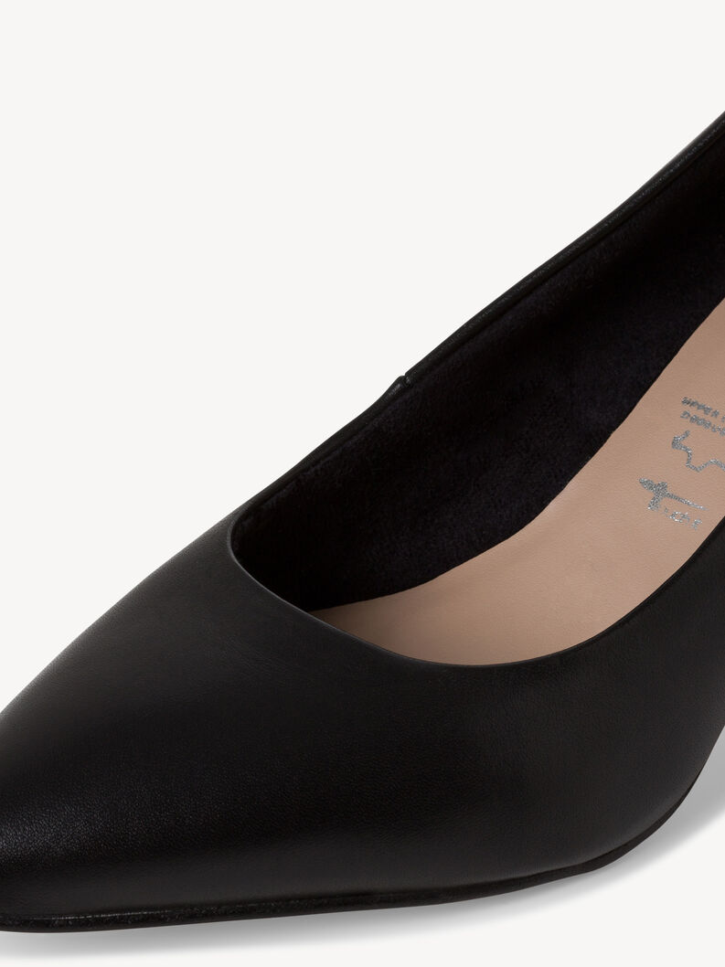 Γοβάκια - μαύρο, BLACK LEATHER, hi-res