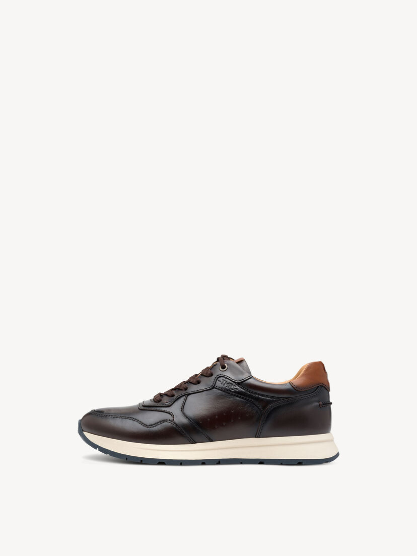 Leren Sneaker - bruin, DARK BROWN, hi-res