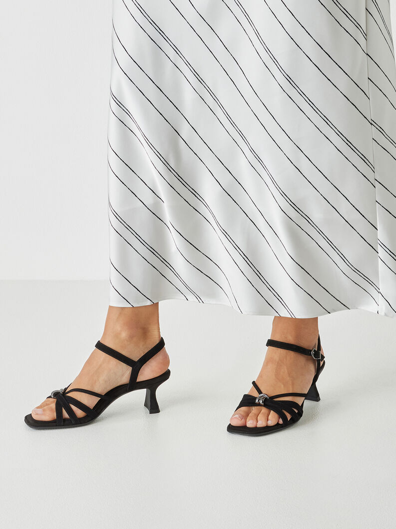 Leren Sandaaltje - zwart, BLACK, hi-res