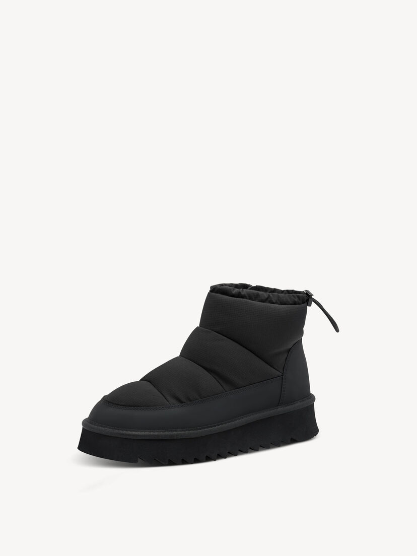 Enkellaarsje - zwart warme voering, BLACK UNI, hi-res