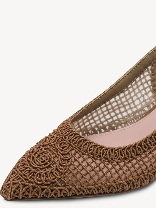 Slingpumps, BROWN, hi-res