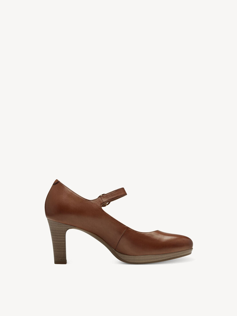 Leren Pumps - bruin, MUSCAT, hi-res