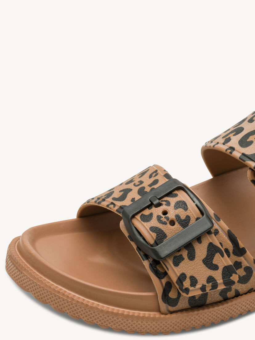 Slipper - bruin, COGNAC LEOPARD, hi-res