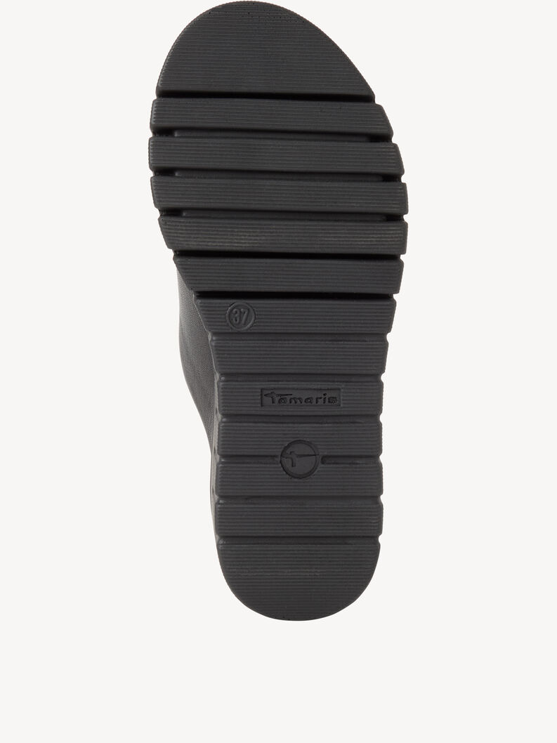 Lederpantolette - schwarz, BLACK, hi-res