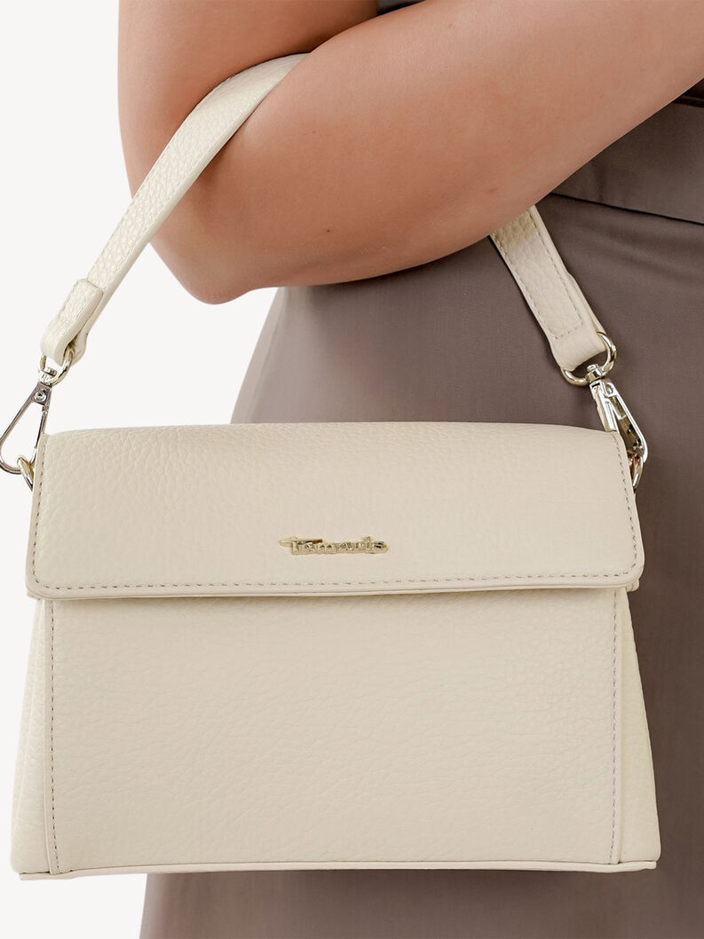 Kabelka přes rameno - &scaron;ed&aacute;, ecru, hi-res