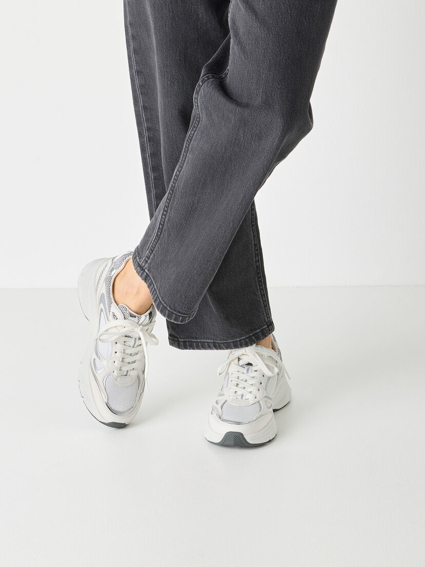 Sneaker, WHITE/SILVER, hi-res