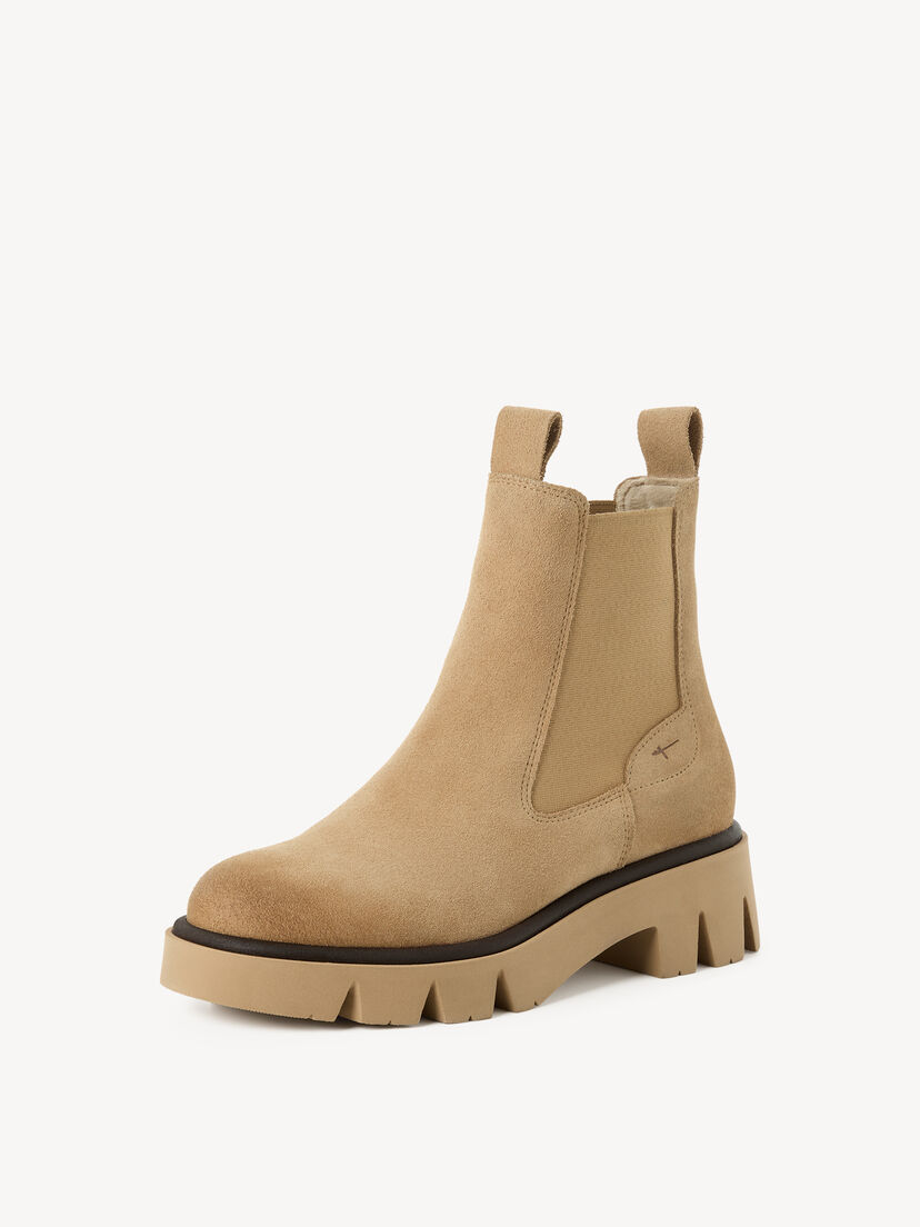 Leren Chelseaboot - beige, beige, hi-res