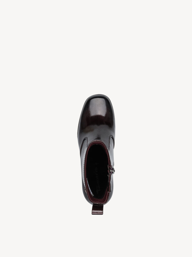 Bottine - rouge, MERLOT PATENT, hi-res
