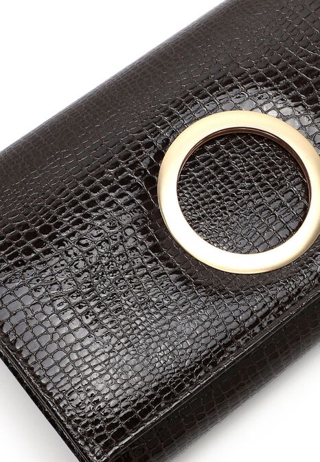 Clutch bag, brown, hi-res