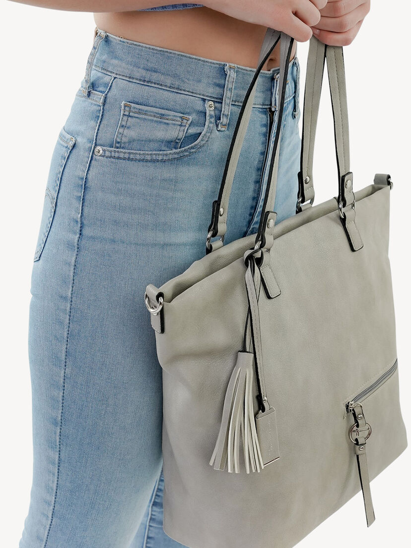 Shopper - grijs, lightgrey, hi-res