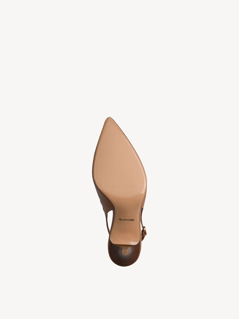Leren Slingpumps - bruin, NUT, hi-res