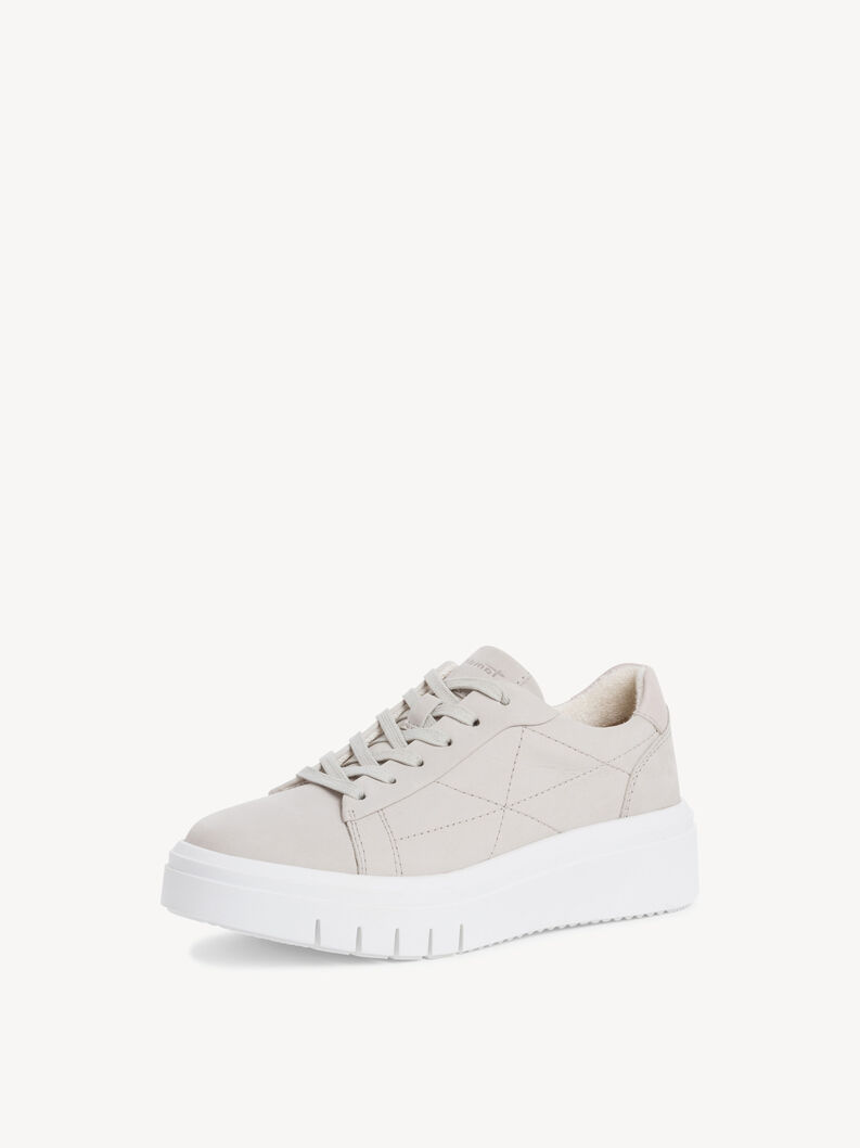 Leather Sneaker - white, OFFWHITE, hi-res
