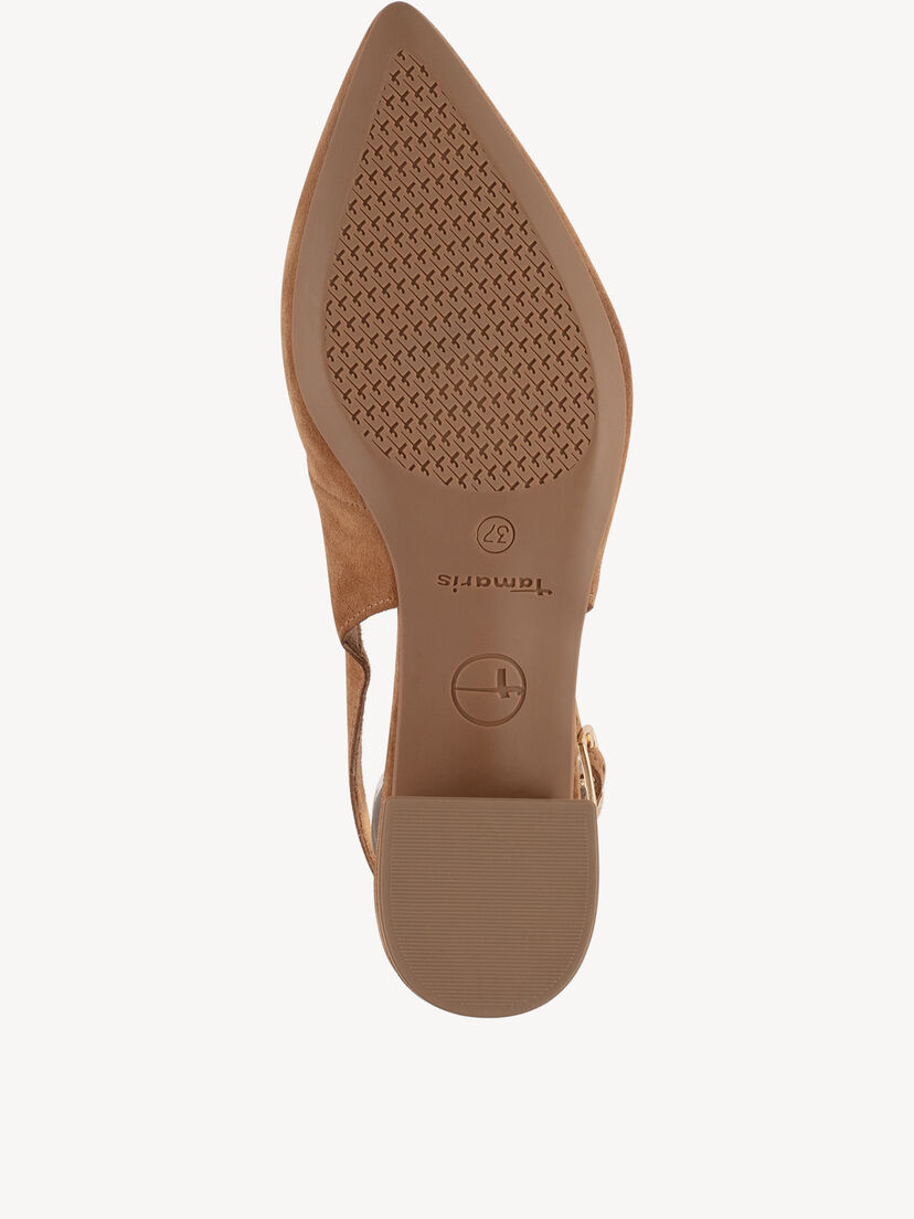 Leren Slingpumps - bruin, cognac, hi-res