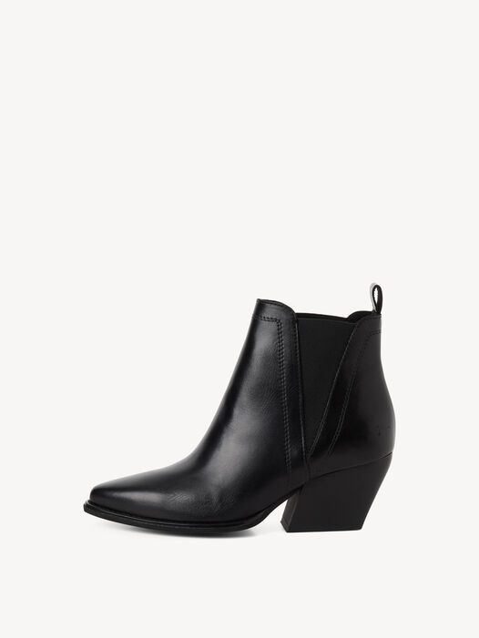 Chelseaboot, BLACK LEATHER, hi-res