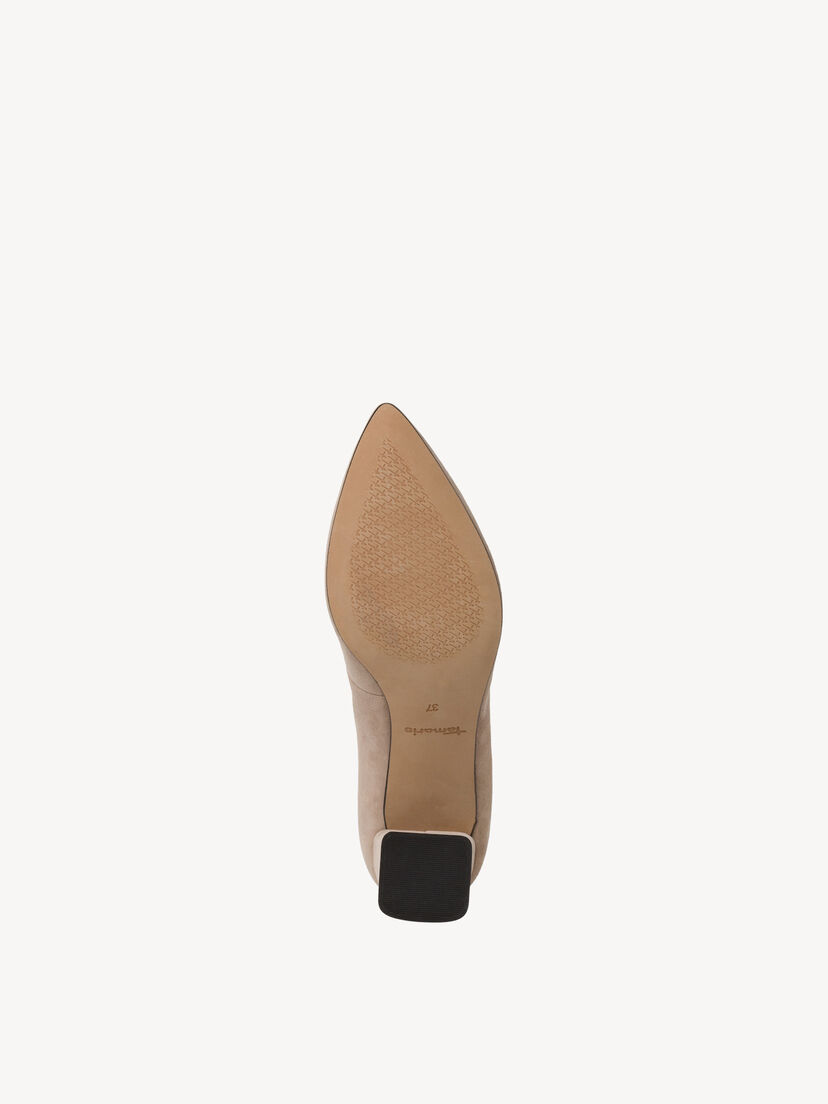 Leren Pumps - beige, TAUPE, hi-res