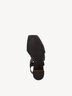 Kožené sandálky - černá, BLACK/COGNAC, hi-res
