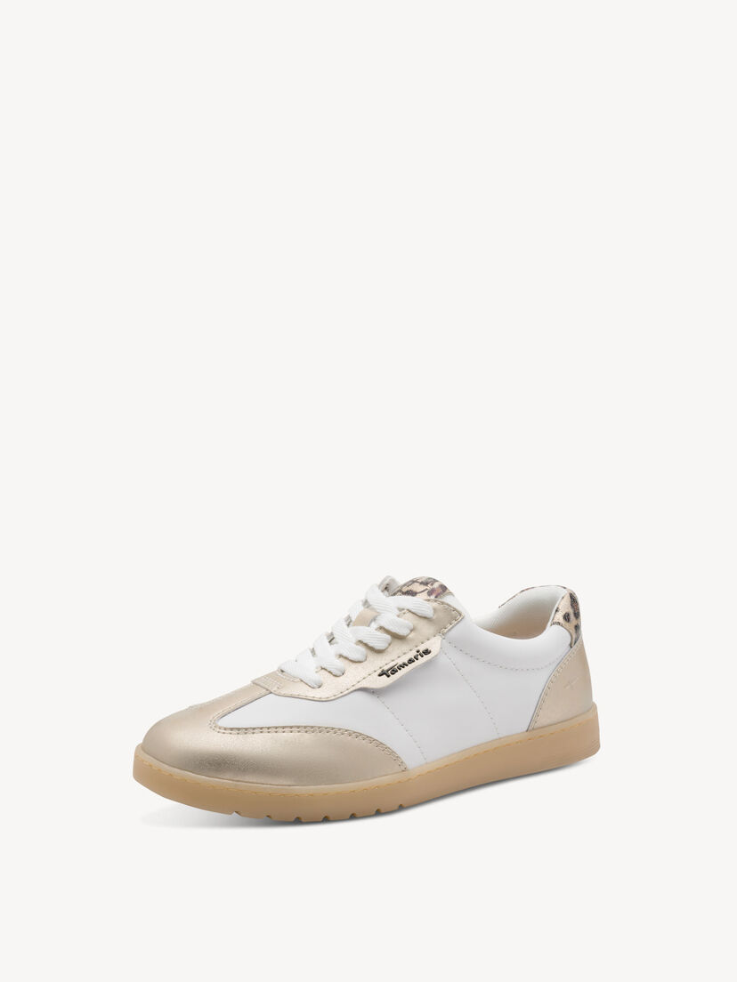 Sneaker - wit, WHITE/GOLD, hi-res