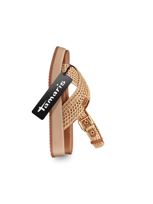 Sandale &agrave; talon, beige, hi-res