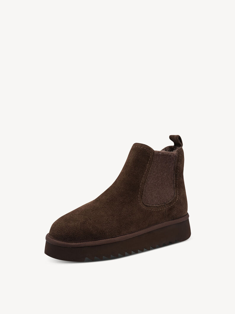 Leather Bootie - brown warm lining, 304, hi-res