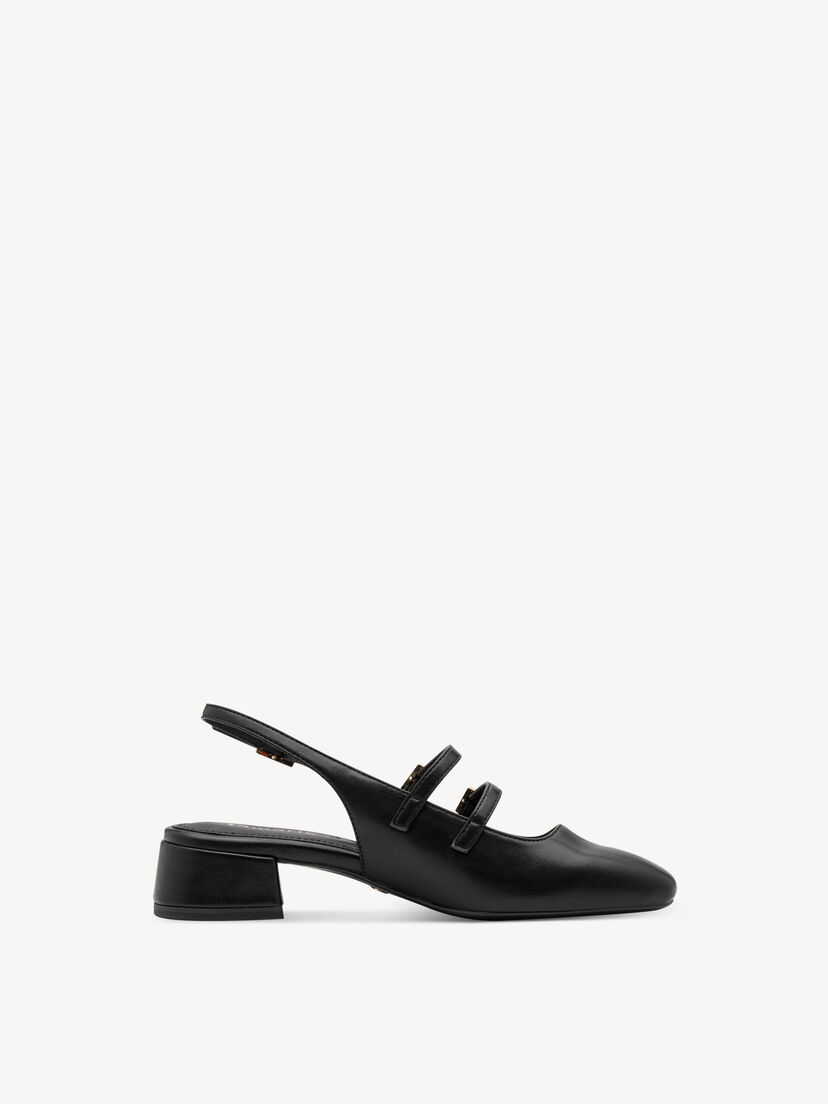 Slingpumps - zwart, BLACK UNI, hi-res