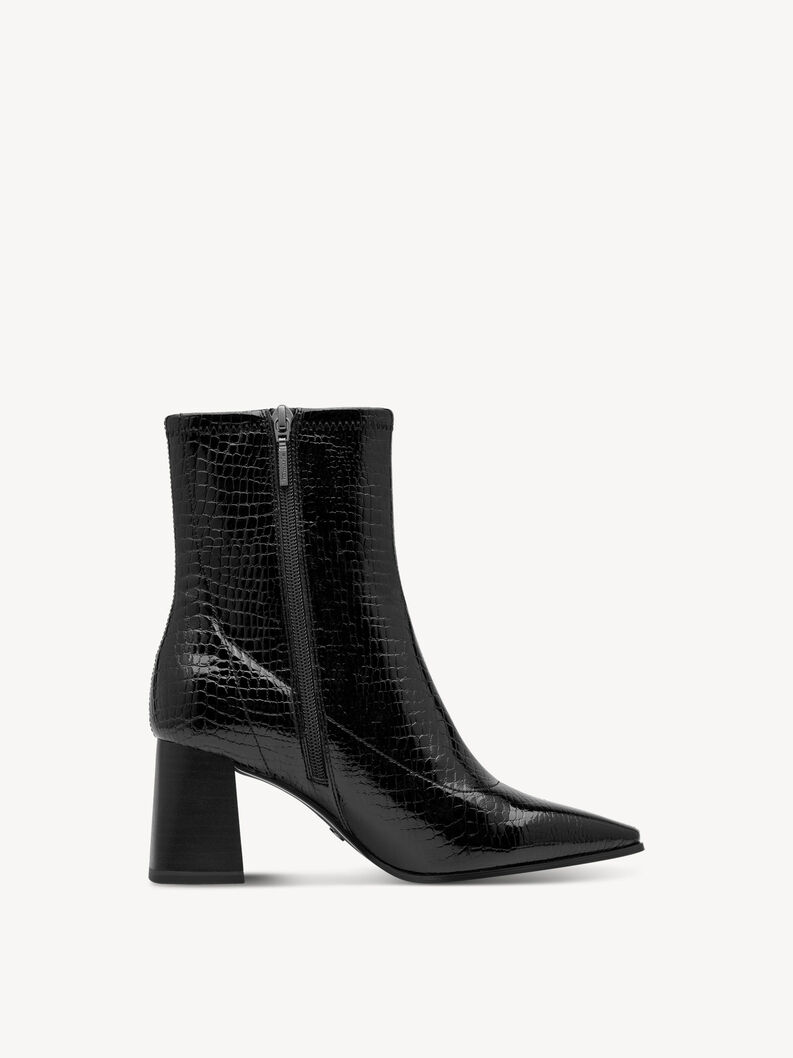 Stiefelette - schwarz, BLACK CROCO, hi-res