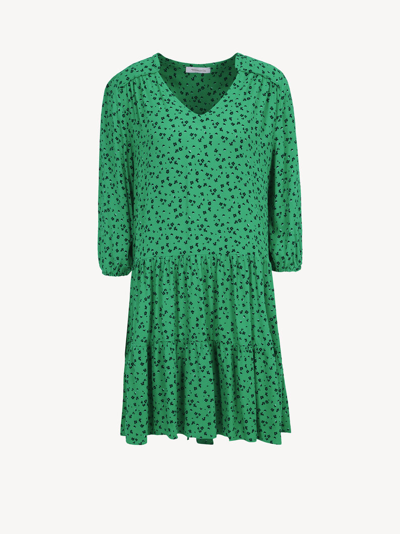 Šaty - zelená, Jelly Bean Flower AOP, hi-res