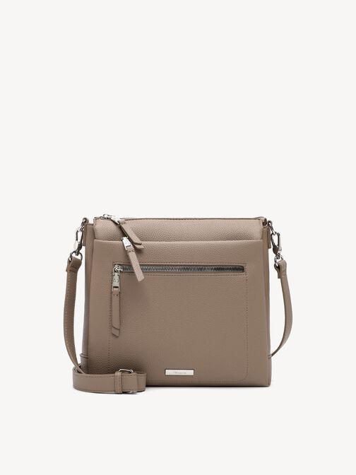 Skuldertaske, taupe, hi-res