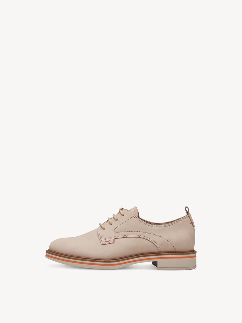 Leather Low shoes - beige, IVORY, hi-res