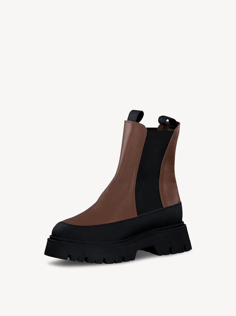 Chelsea boot - brown, COGNAC/BLACK, hi-res