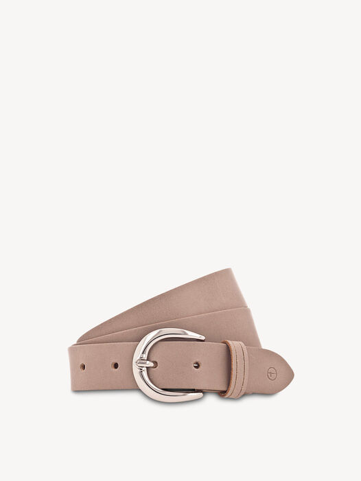 Leren riem, grau taupe, hi-res