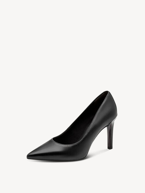 Escarpin, BLACK LEATHER, hi-res