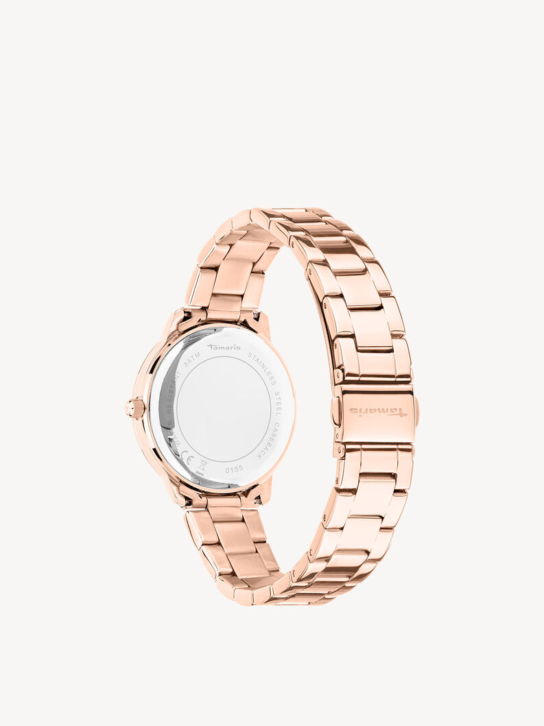 Uhr - rosegold, roségold silber-sunray, hi-res