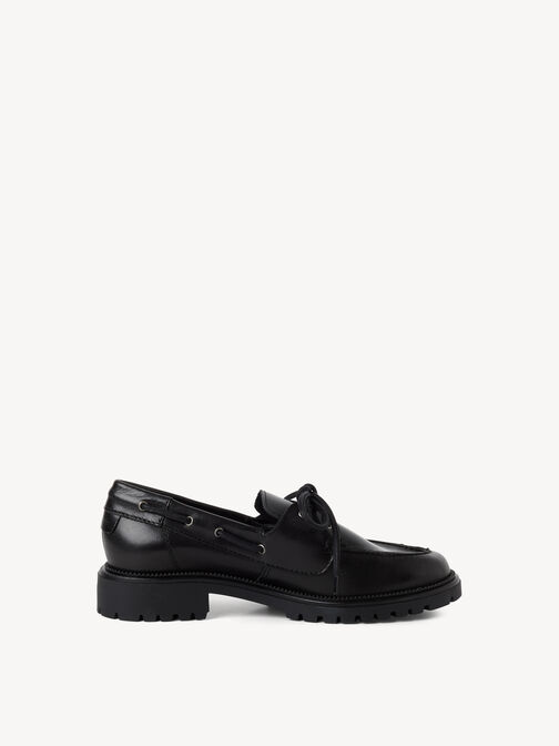 Moccassin, BLACK LEATHER, hi-res