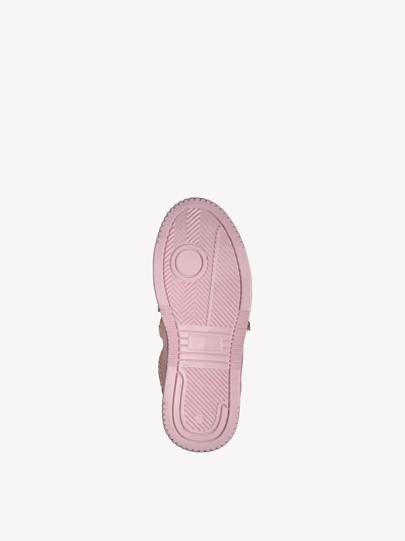 Leren Enkellaarsje - roze warme voering, ROSE, hi-res