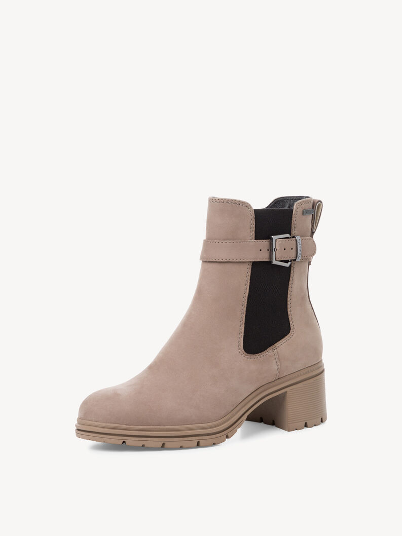 Leather Bootie - beige, TAUPE, hi-res