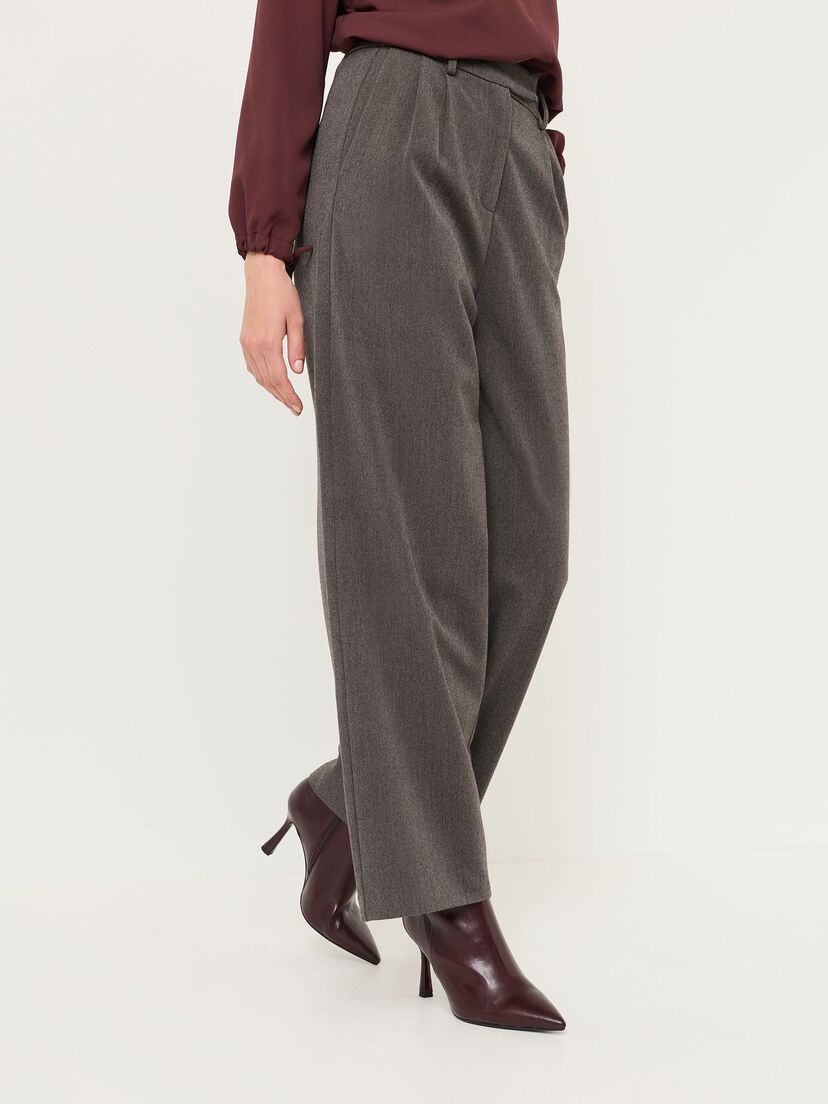Broek - bruin, Mid Brown Melange, hi-res