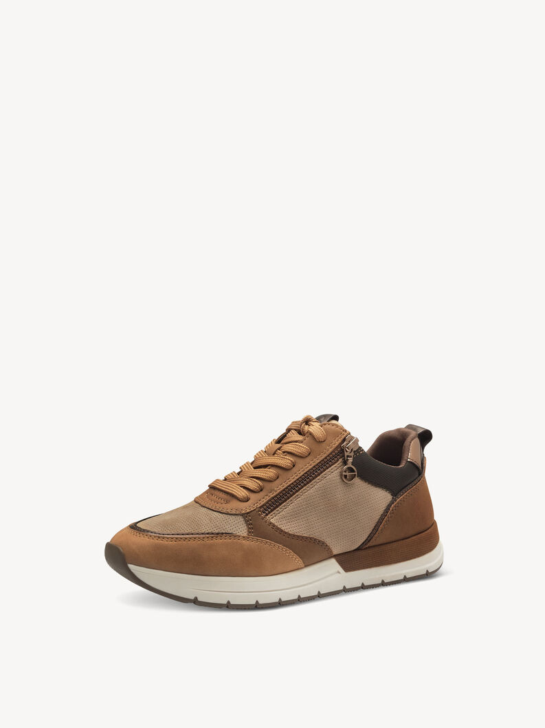 Sneaker - bruin, COGNAC COMB, hi-res