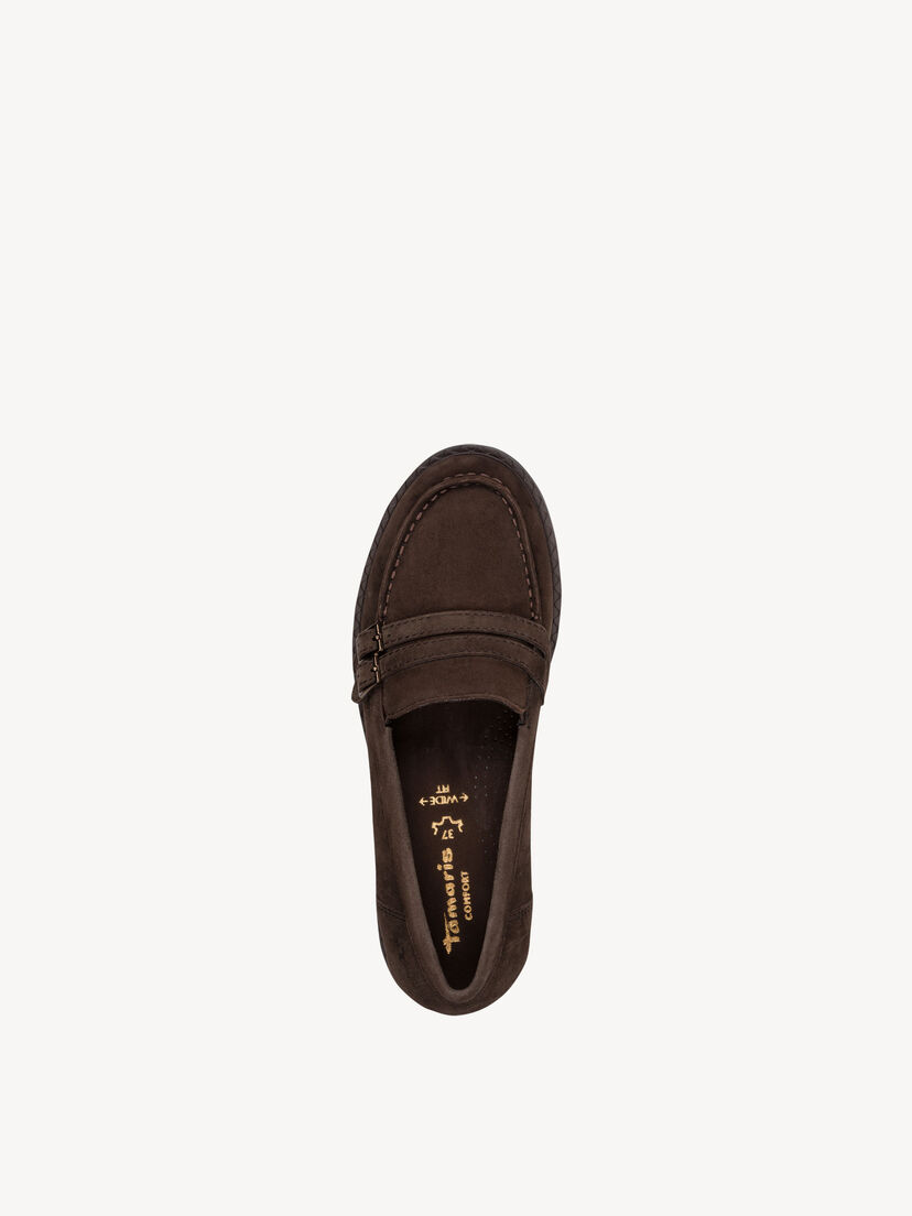 Leren Instappers - bruin, MOCCA SUEDE, hi-res