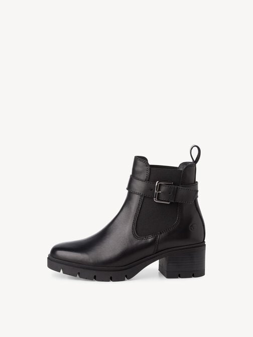 Chelsea boot, BLACK LEATHER, hi-res